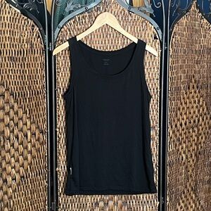 Icebreaker Merino Black Racerback Tank Top Medium